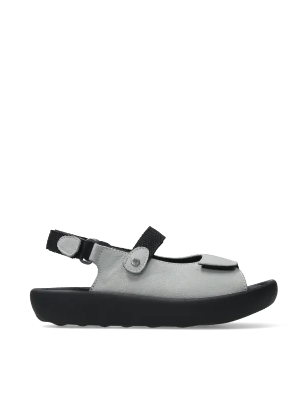 Wolky Jewel XW - light grey nubuck Sandals for women