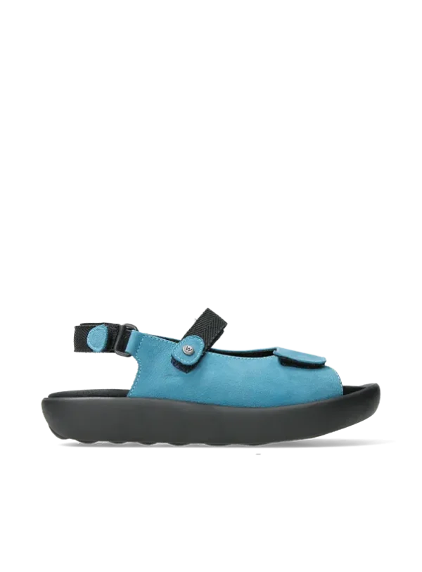 Wolky Jewel XW - baltic blue nubuck Sandals for women