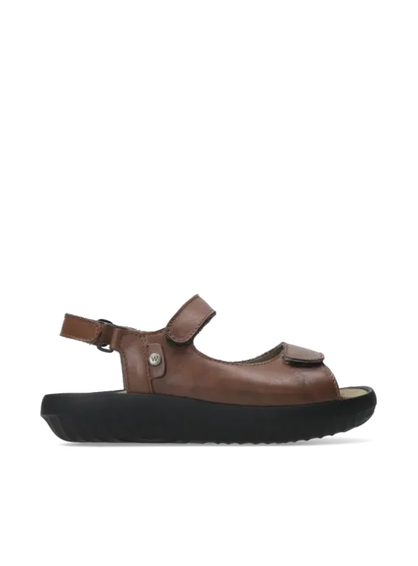 Wolky Feel XW - cognac leather Sandals for women