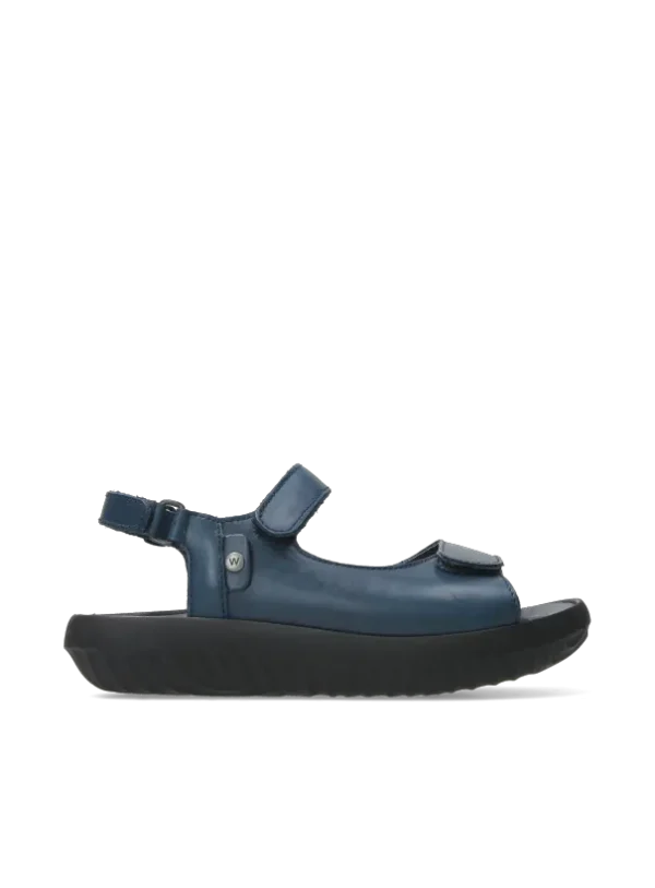 Wolky Feel XW - blue leather Sandals for women