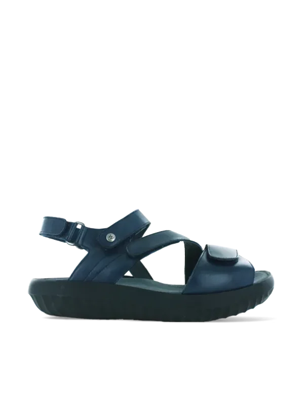 Wolky Bliss XW - denim leather Sandals for women