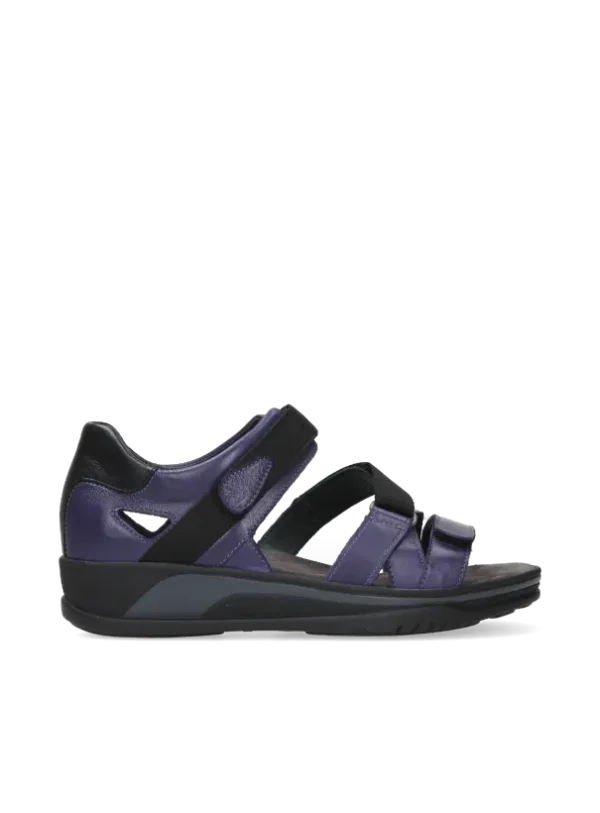 Wolky Desh - purple leather Sandals for women
