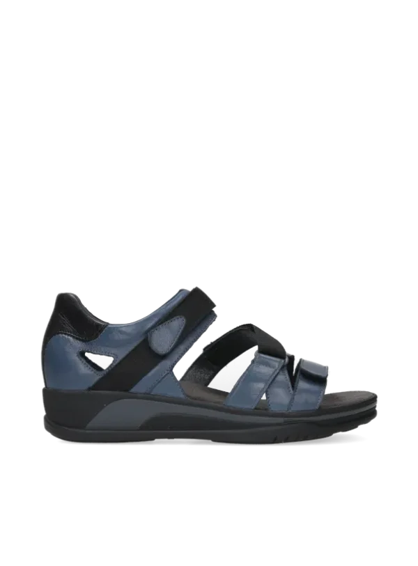 Wolky Desh - denim leather Sandals for women
