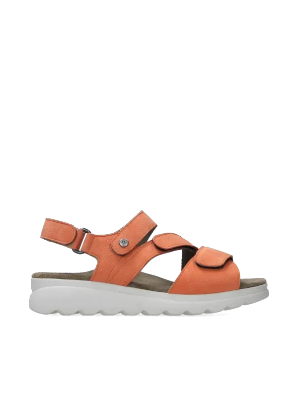 Wolky Yard - orange nubuck Sandals for women