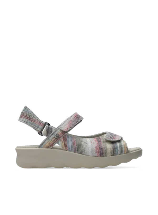 Wolky Pichu - multi white suede Sandals for women