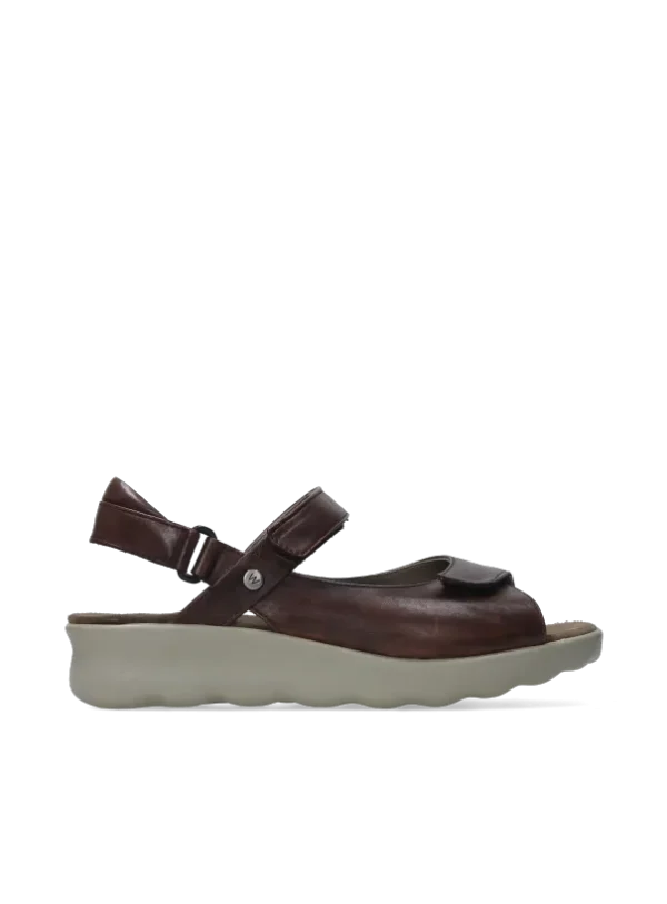 Wolky Pichu - cognac leather Sandals for women