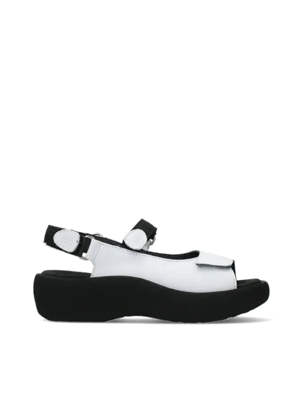 Wolky Jewel - white leather Sandals for women