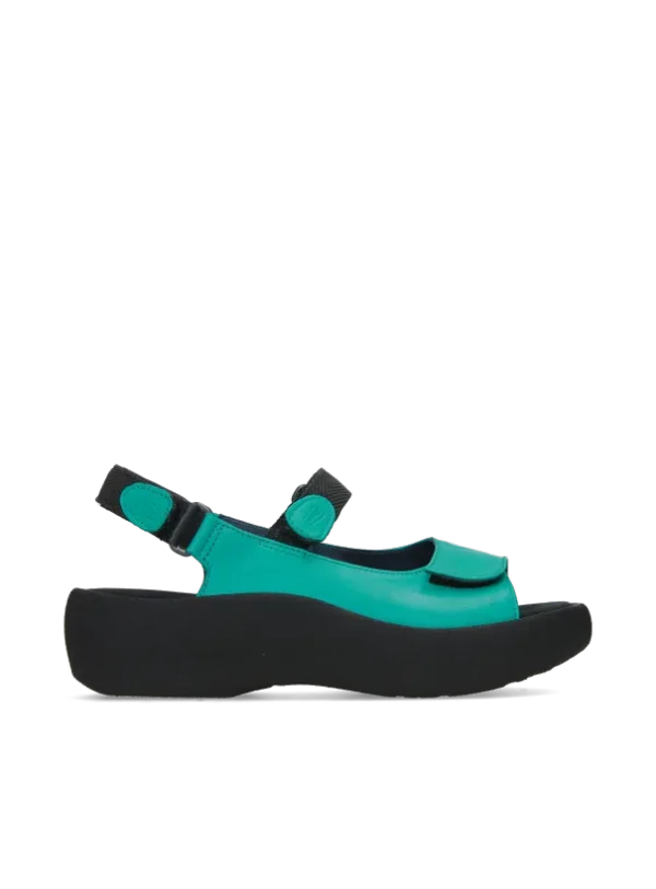 Wolky Jewel - turquoise leather Sandals for women