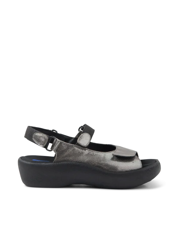 Wolky Jewel - metal metallic leather Sandals for women
