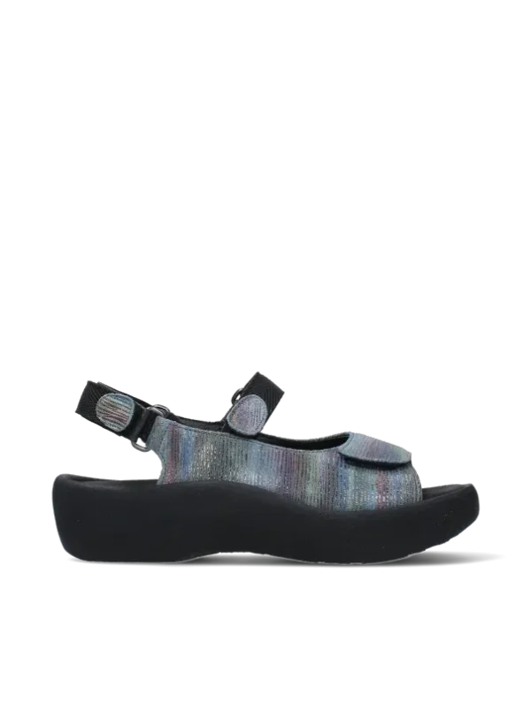 Wolky Jewel - multi jeans suede Sandals for women