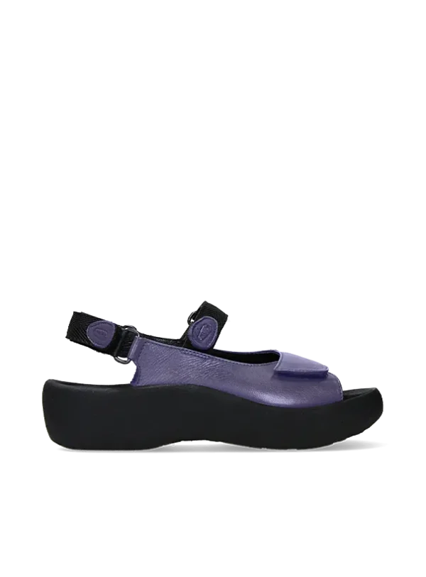 Wolky Jewel - purple leather Sandals for women