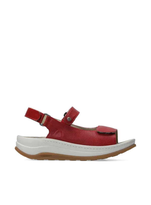 Wolky Adura - red vegan biocare Sandals for women