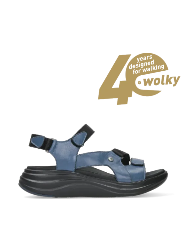 Wolky Cirro - jeans leather Sandals for women