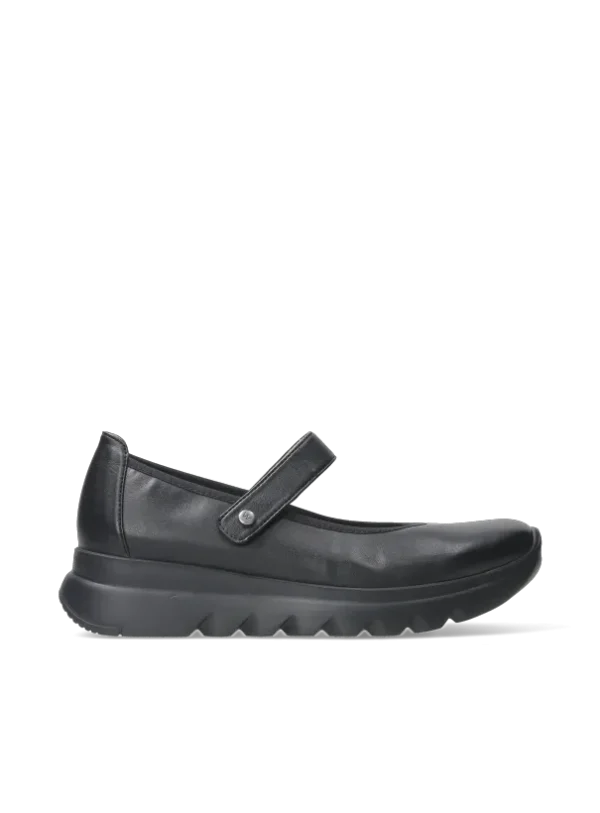 Wolky Snary Jane F2F - black vegan biocare Mary Jane shoes for women