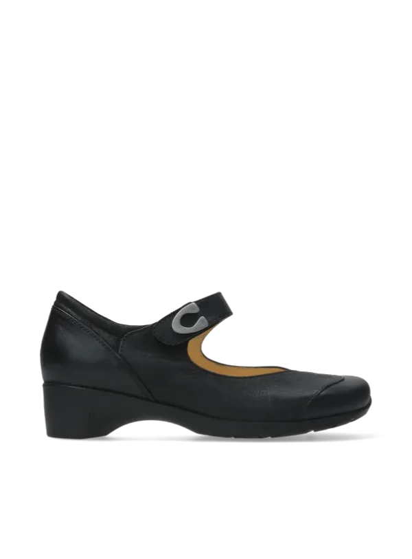 Wolky Chili - black nubuck Mary Jane shoes for women