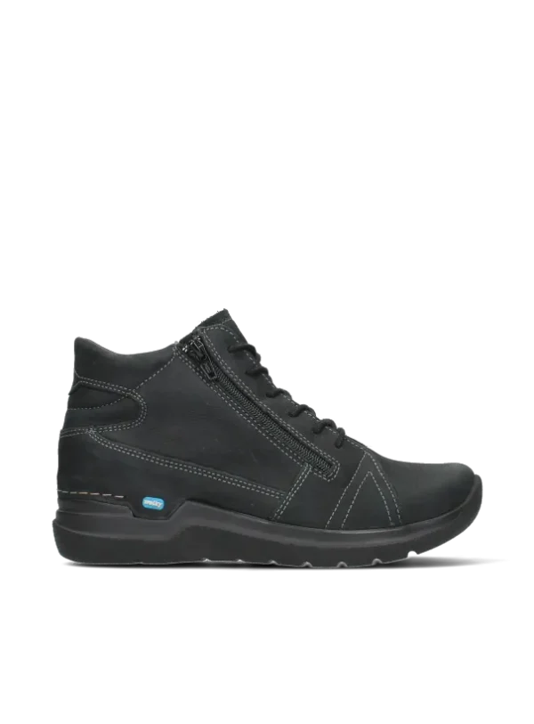 Wolky Why - black nubuck Lace-up shoes for women