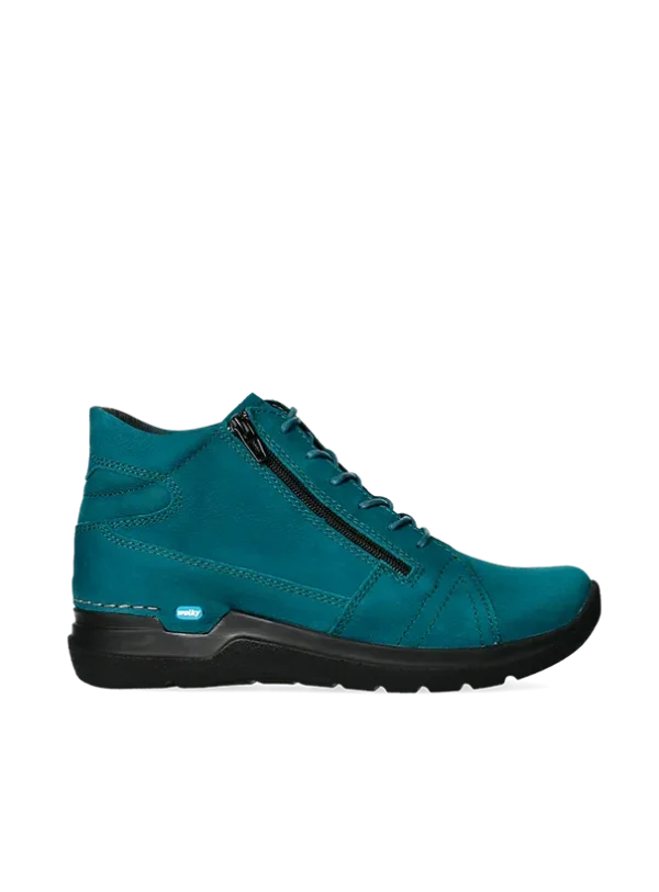 Wolky Why - petrol nubuck Lace-up shoes for women