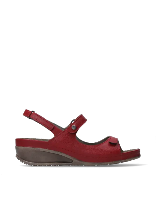 Wolky Pica - red vegan biocare Sandals for women