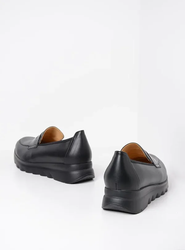 Wolky Snoafer F2F - black vegan biocare Loafers for women