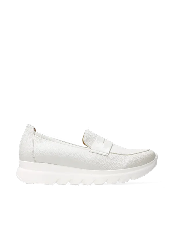 Wolky Snoafer F2F - white vegan biocare Loafers for women