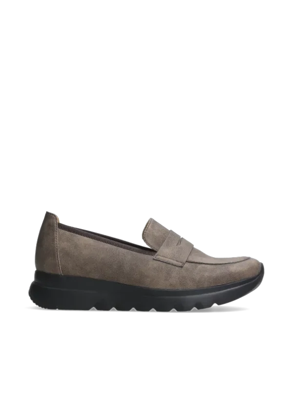 Wolky Snoafer F2F - taupe vegan biocare Loafers for women