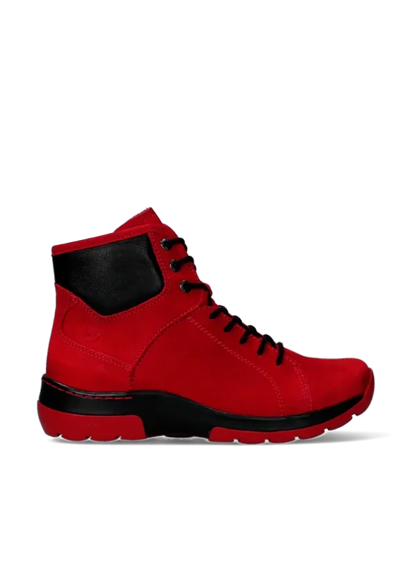 Wolky Ambient WR - darkred nubuck Lace-up shoes for women