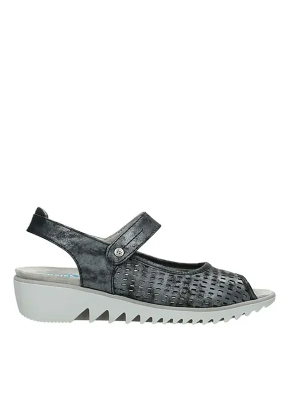 Wolky Blade - black nubuck Sandals for women