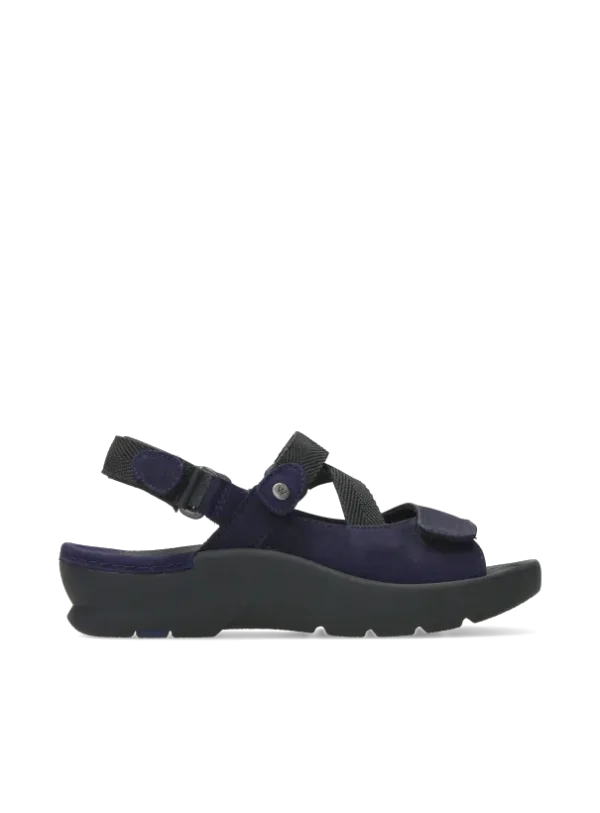 Wolky Lisse - purple nubuck Sandals for women