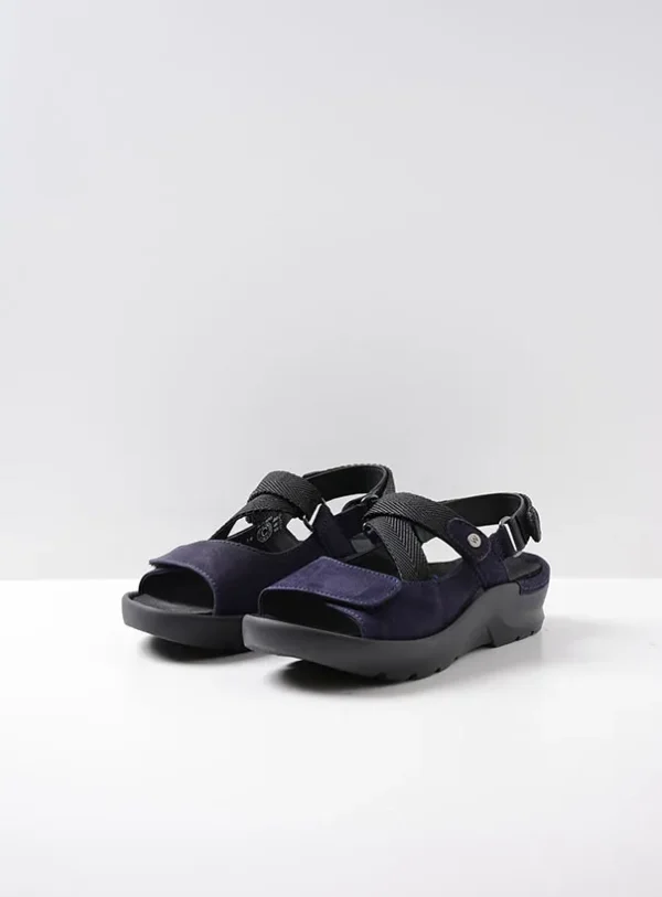 Wolky Lisse - purple nubuck Sandals for women