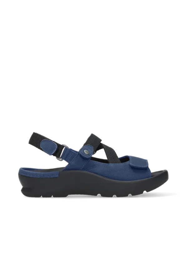 Wolky Lisse - denim nubuck Sandals for women
