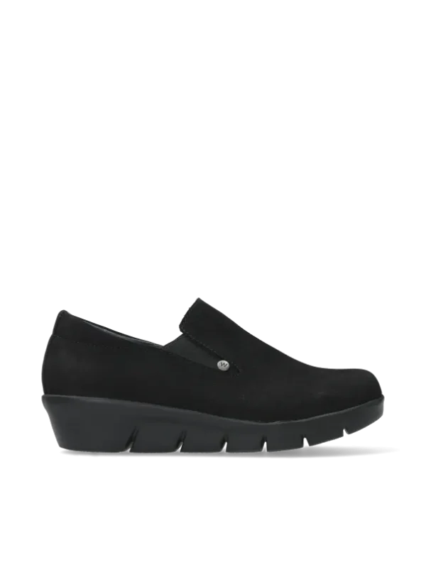 Wolky Mesita - black nubuck Loafers for women