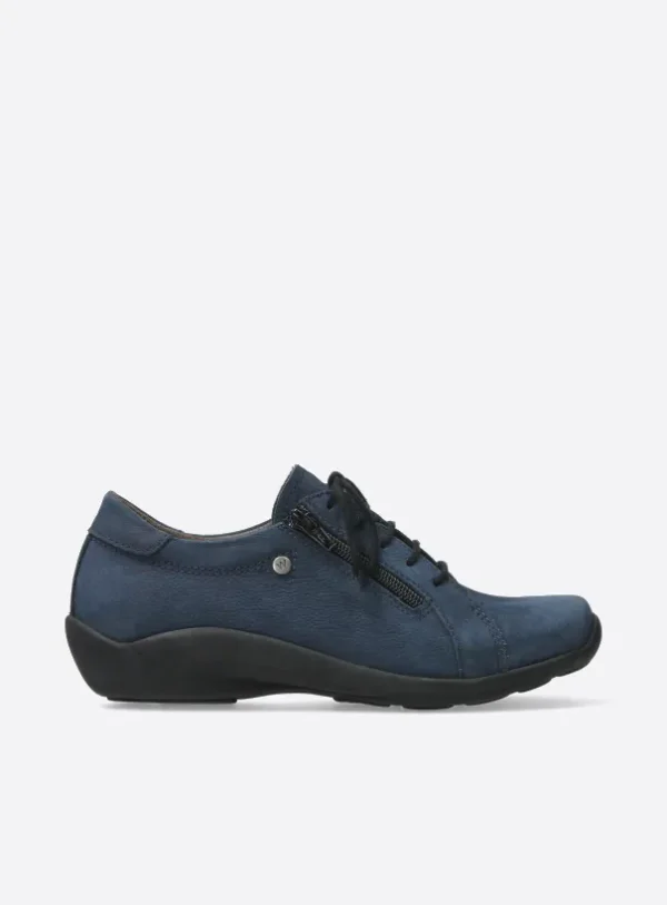 Wolky Noa - denim nubuck Lace-up shoes for women