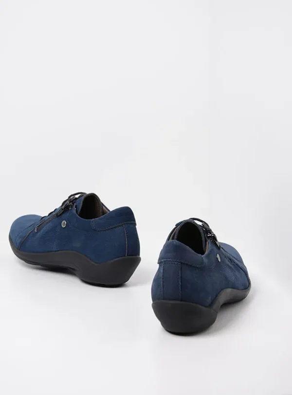 Wolky Noa - denim nubuck Lace-up shoes for women