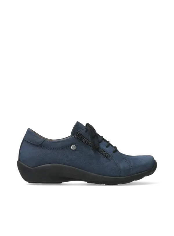 Wolky Noa - denim nubuck Lace-up shoes for women