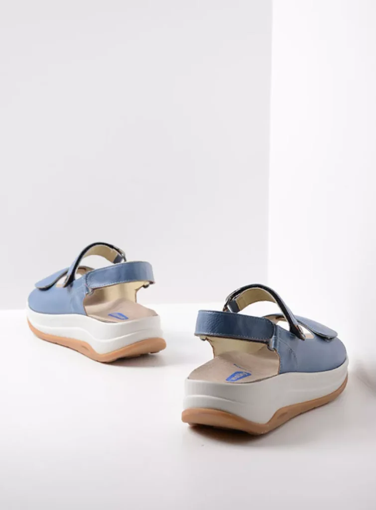 Wolky Sandals 03350 Adura 07815 sky blue vegan biocare