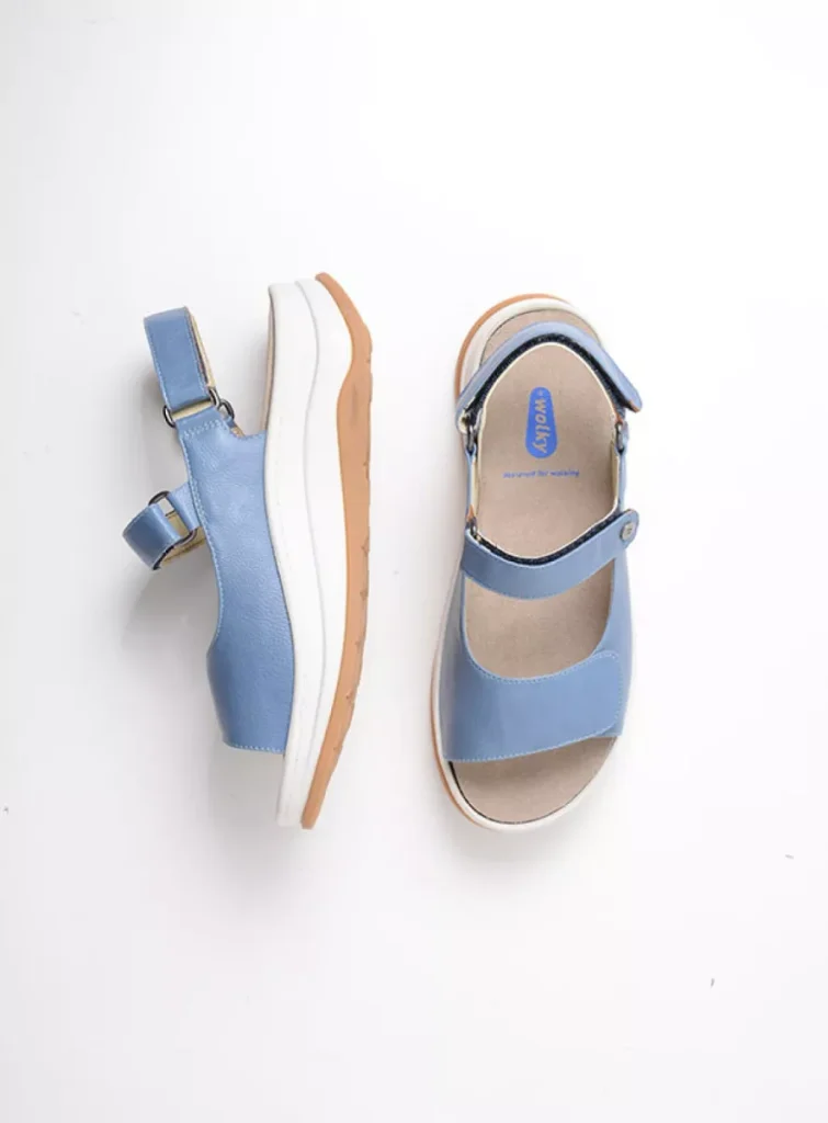 Wolky Sandals 03350 Adura 07815 sky blue vegan biocare