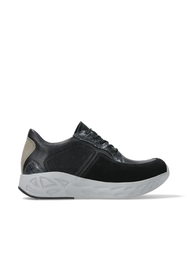 Wolky Bounce - black combi leather Sneakers for women